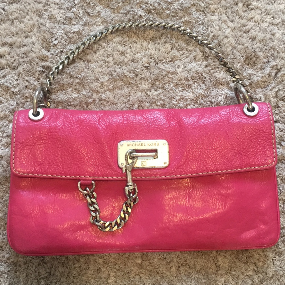 🌟SALE Vintage Michael Kors envelope pink leather